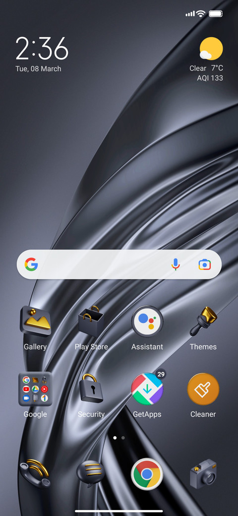 3D Dark Gold screenshot