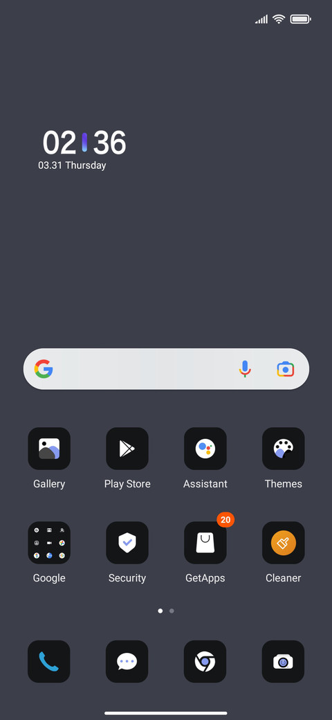 Blue Black Style screenshot