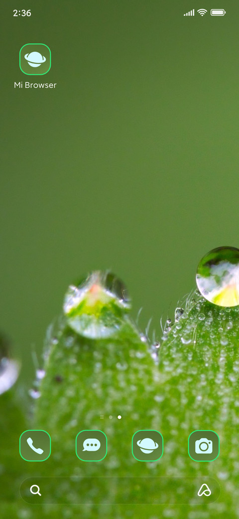 rain droplets screenshot