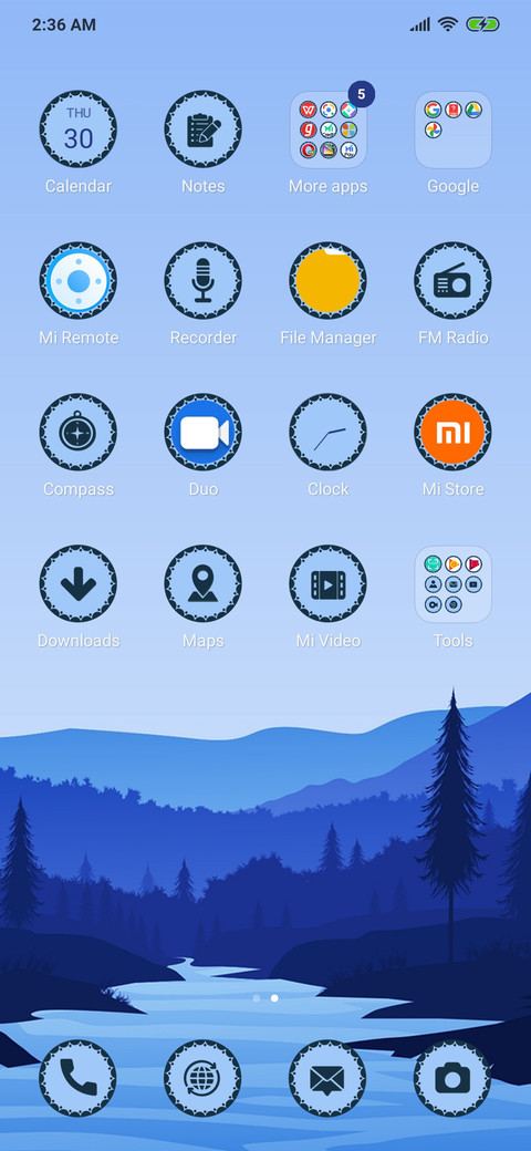 Scenery - Blue_3MDS screenshot