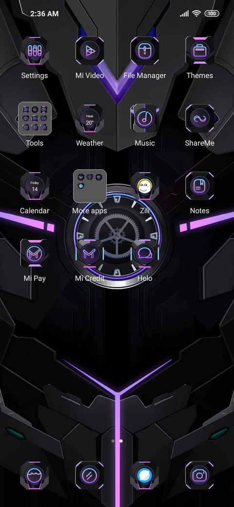 Cool black mecha screenshot
