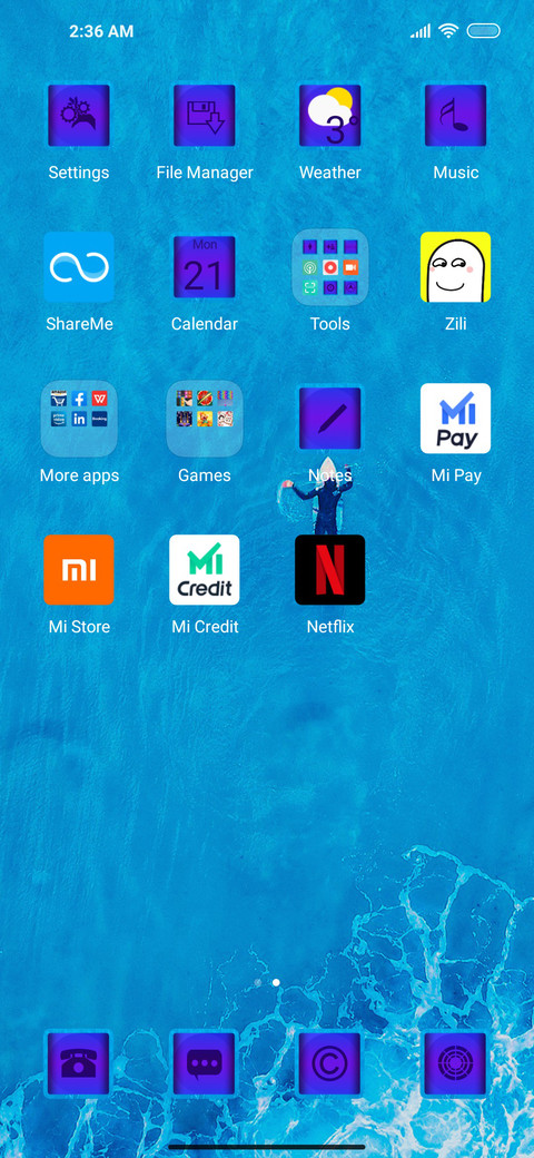 Surf Blue screenshot