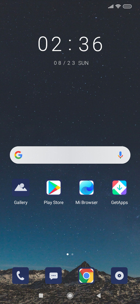 Clean Blue Sky_3MDS screenshot