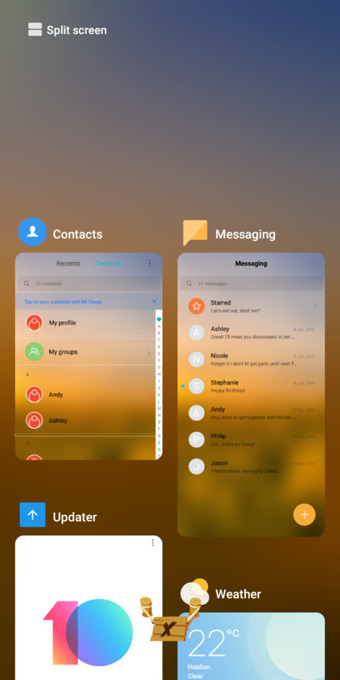 Autumn V10 screenshot