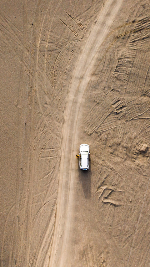 Aerial view of the desert and gobi screenshot