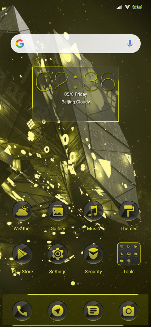 Yellow Gradient X screenshot