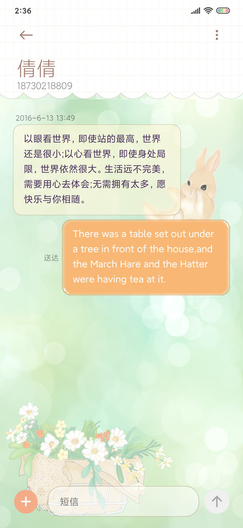 绿色护眼 可爱兔子 screenshot