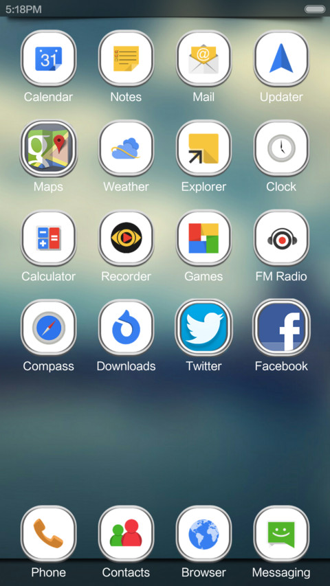 Snow Theme screenshot