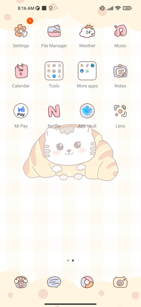 Eat breakfast cat screenshot