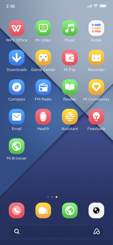 Layered Azure screenshot