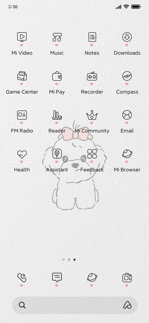Puppy eats screenshot