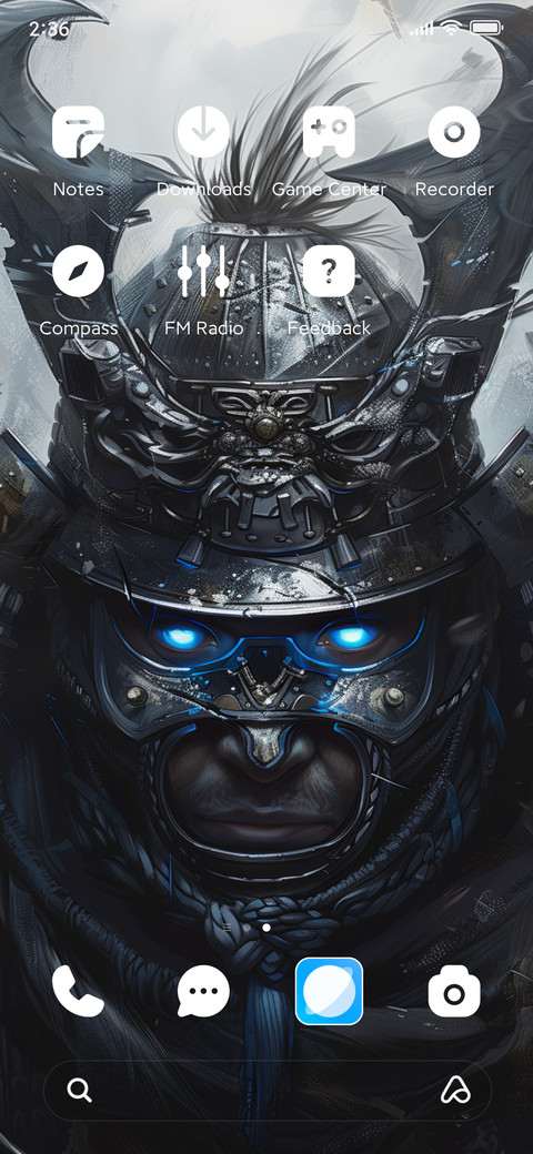 Samurai mask screenshot
