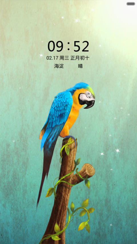 鹦鹉（音乐锁屏+全图标） screenshot