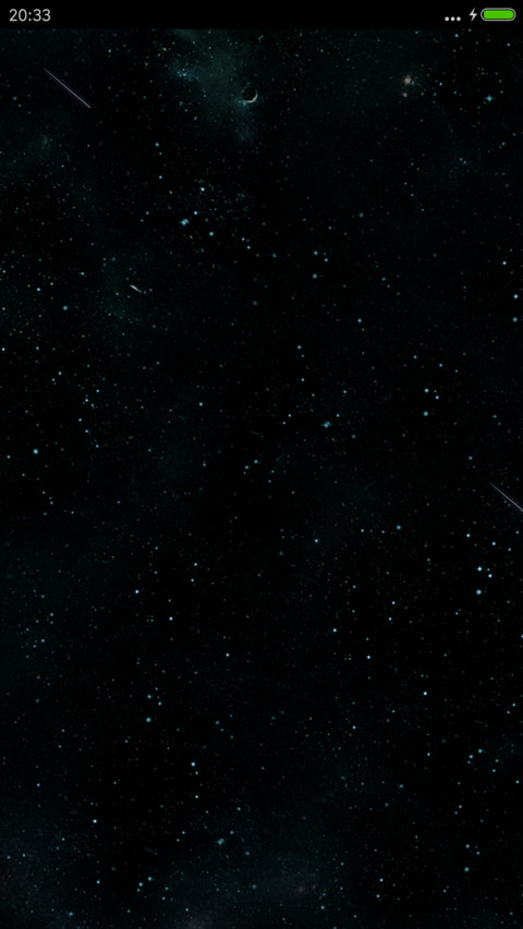 九珠星空（流星+锁屏通知+水珠图标） screenshot