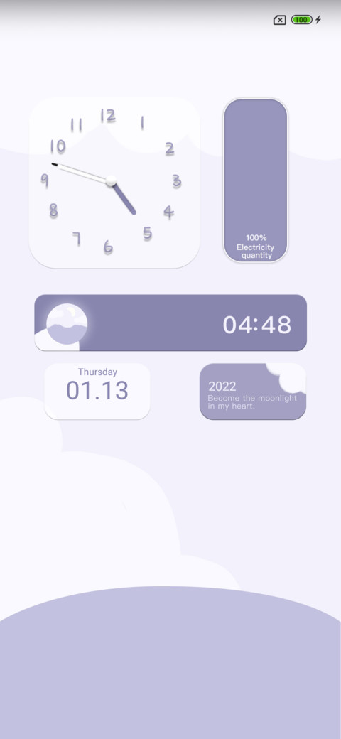 Gentle purple screenshot