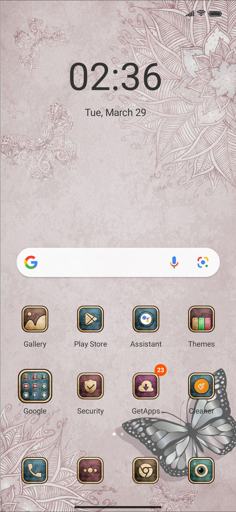 Retro flower screenshot