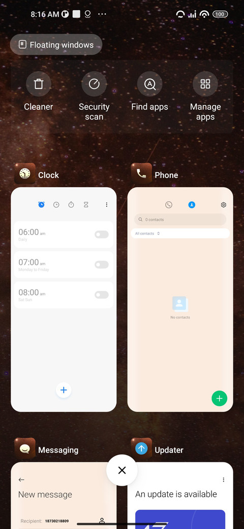 Galaxy's screenshot