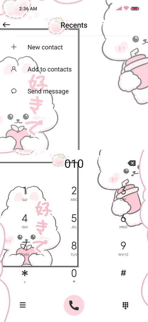 Pink comic girl screenshot