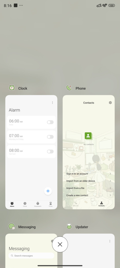 Kitchen diary screenshot
