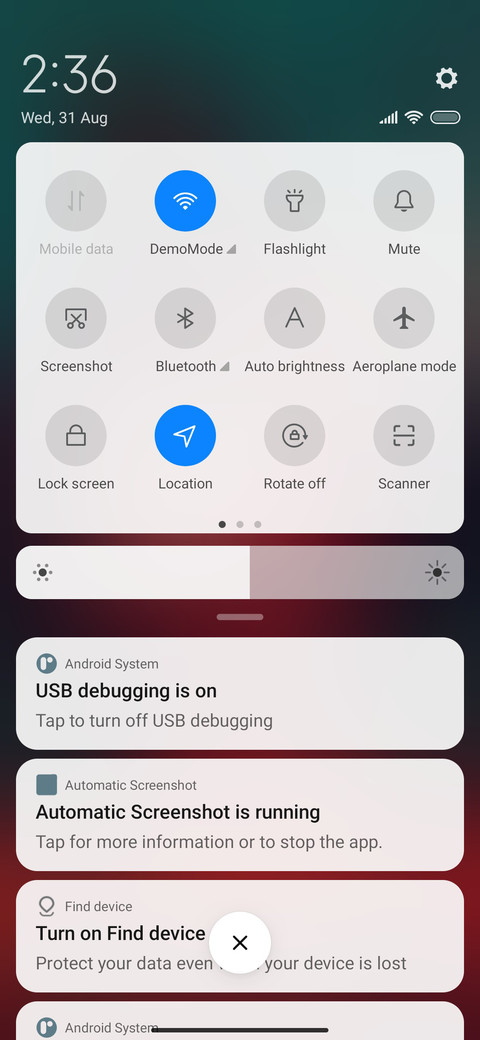 Dark screenshot