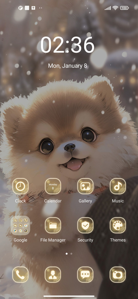 Smiling puppy screenshot