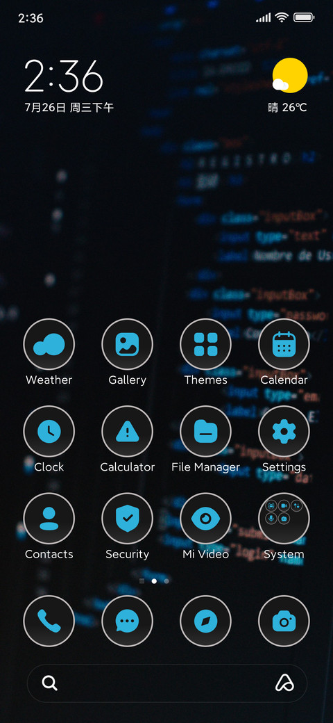 Coding screenshot