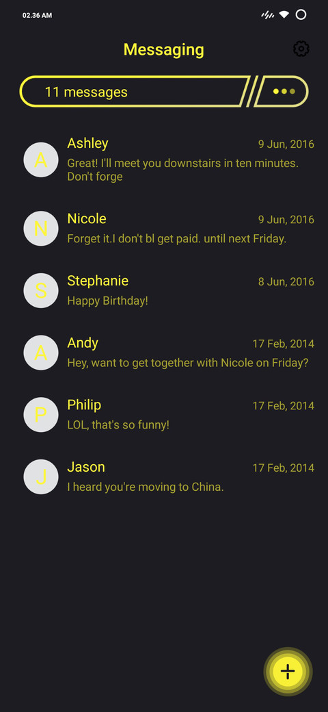 Dark Yellow screenshot