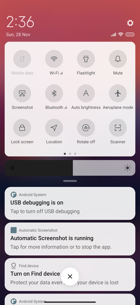 Pink sky screenshot