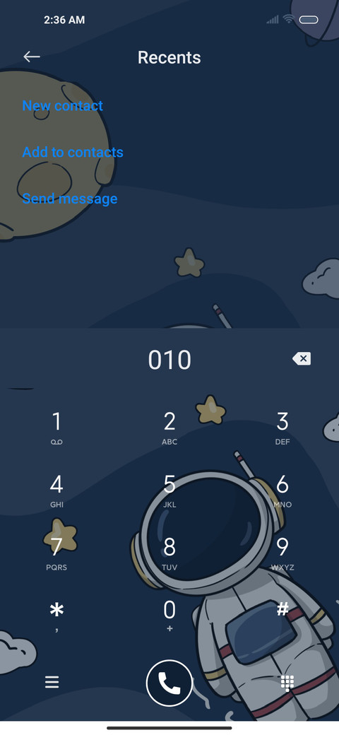 Dynamic astronaut screenshot