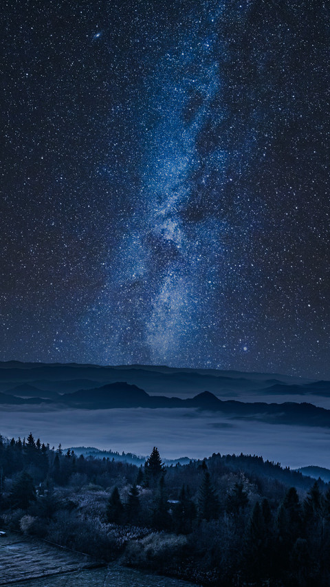 Beautiful Starry Sky at Night screenshot