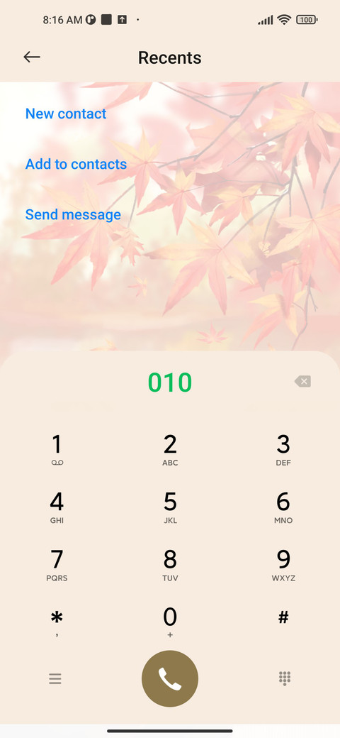 Red leaves screenshot