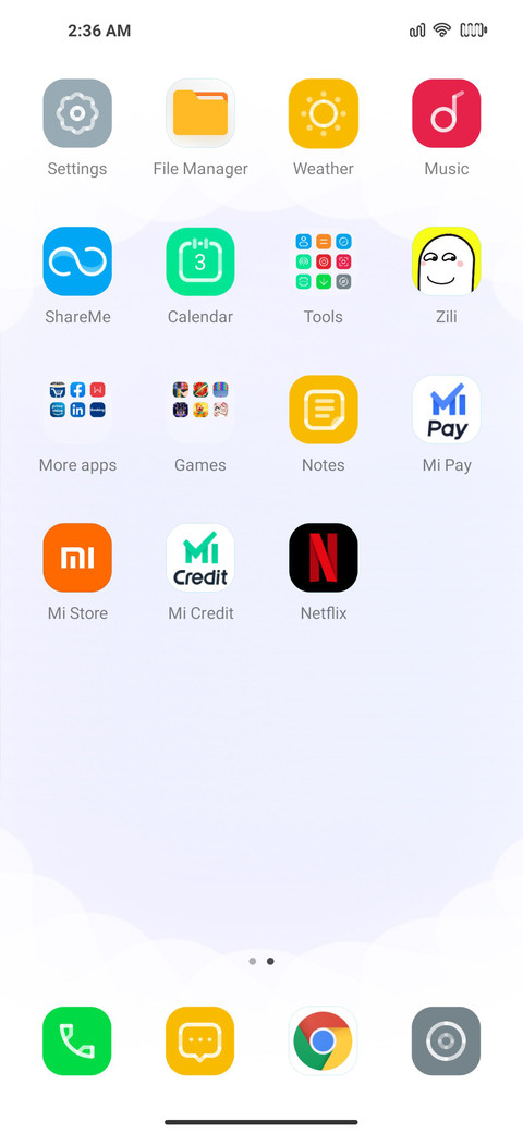 Line os screenshot