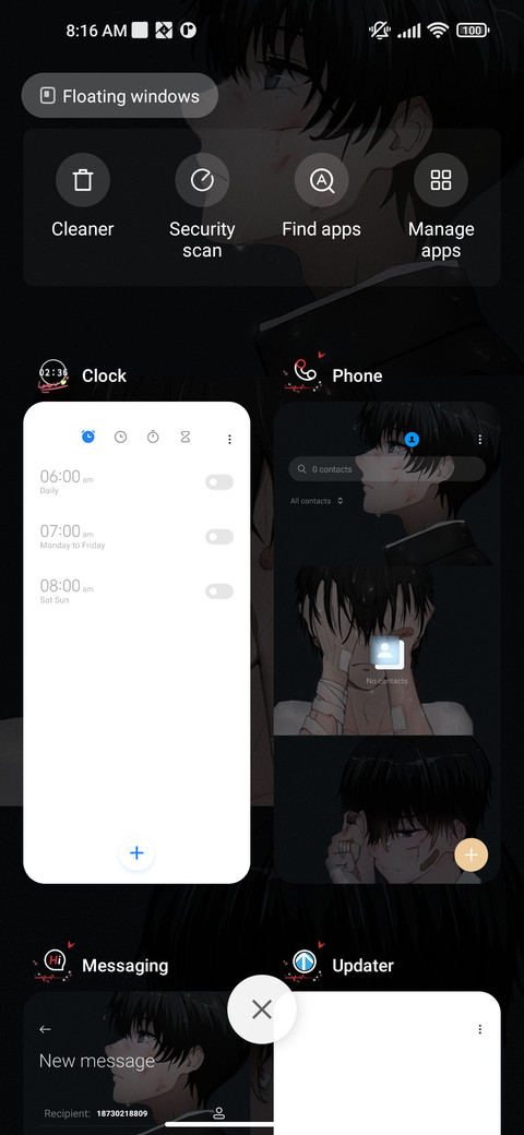 Hide the sad screenshot