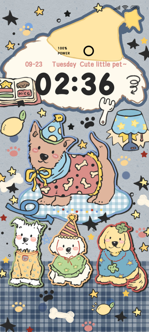 Retro Doodle Paws screenshot