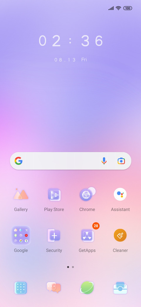 Colorful glass screenshot