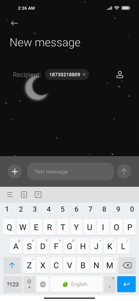 Starry moon night screenshot