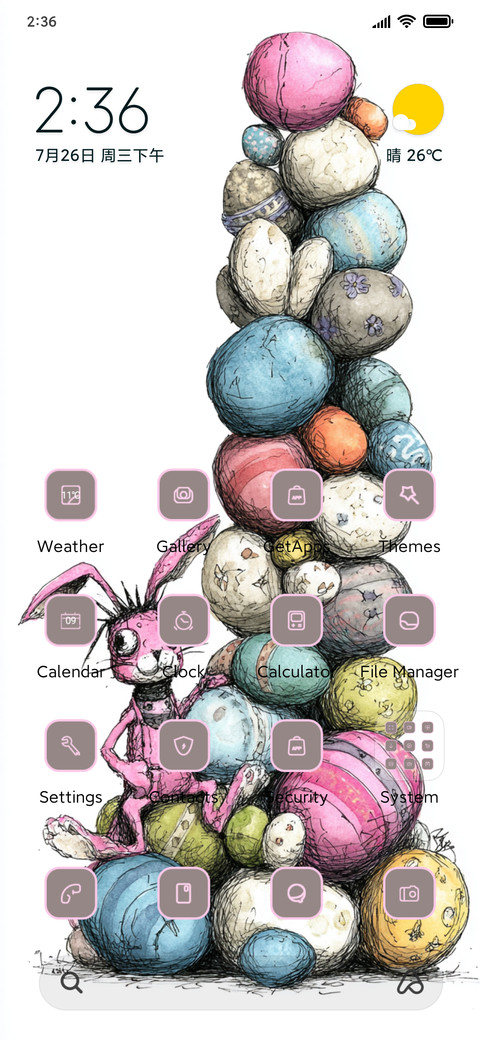 Bunny and eggs screenshot