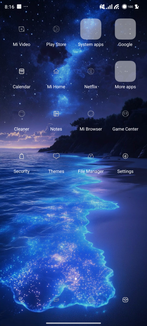 Blue Glow Beach screenshot