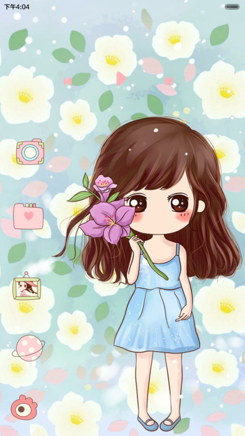 小薇的花间梦事 多锁屏、自由桌面、音乐界面  screenshot