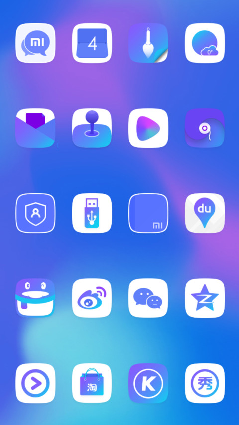 Gradual blue screenshot