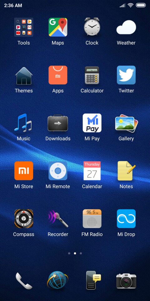 Blue screenshot