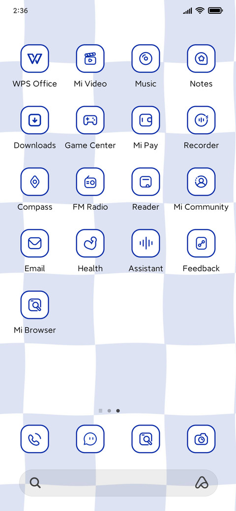 Klein blue screenshot