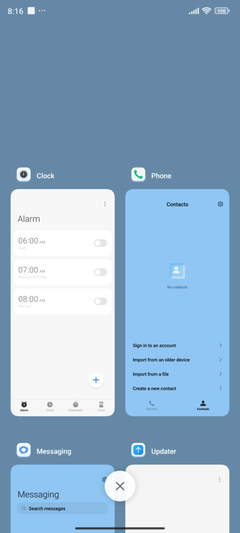 Multicolor white screenshot