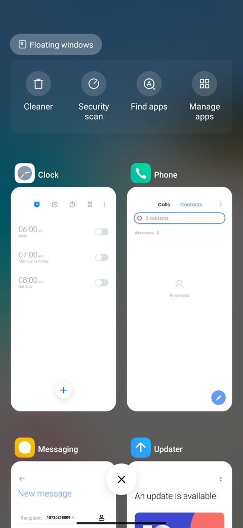Refresh UI screenshot
