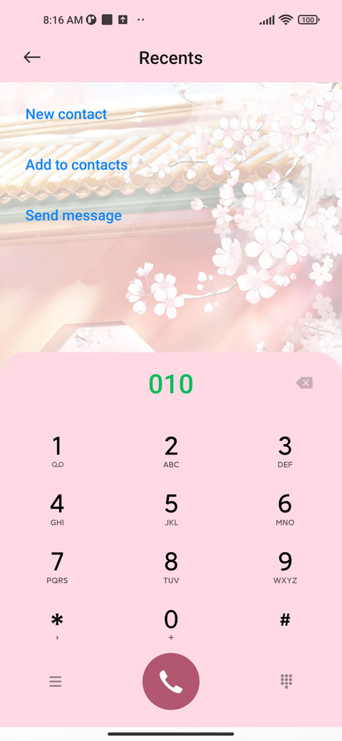 Flower snow screenshot