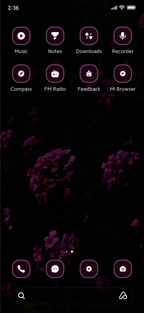 Petaled flower screenshot