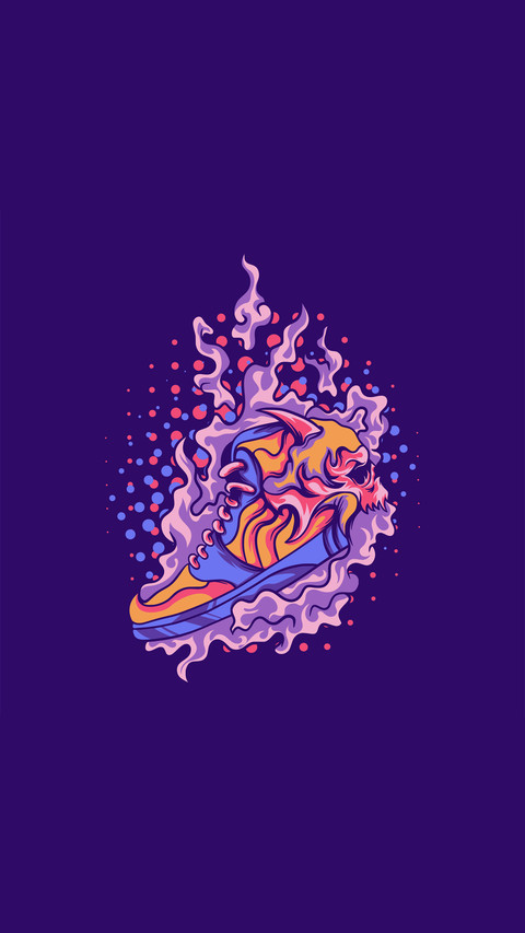 Illustration of cool sneakers screenshot