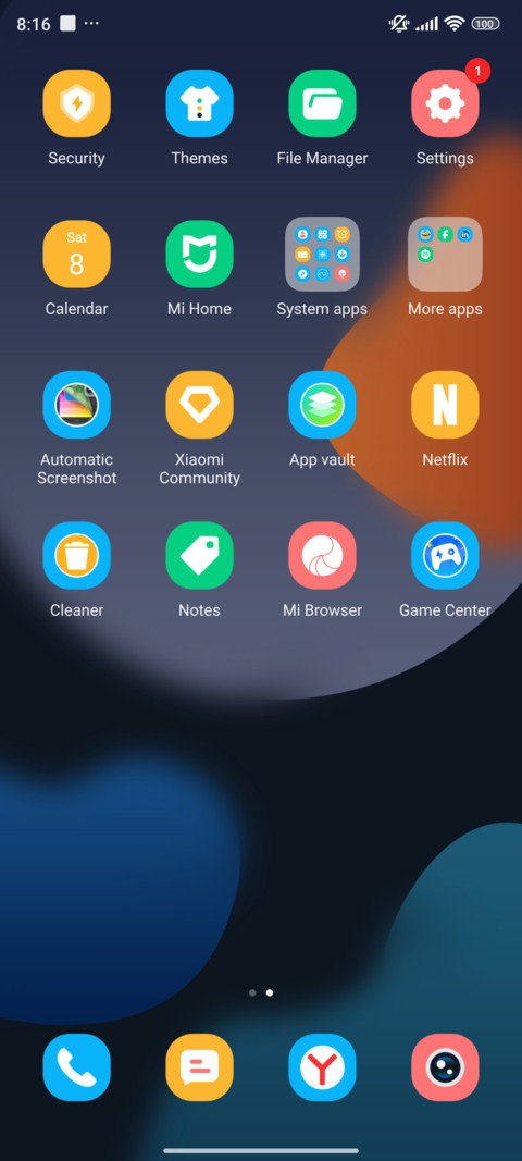 Orange Blue Dusk screenshot