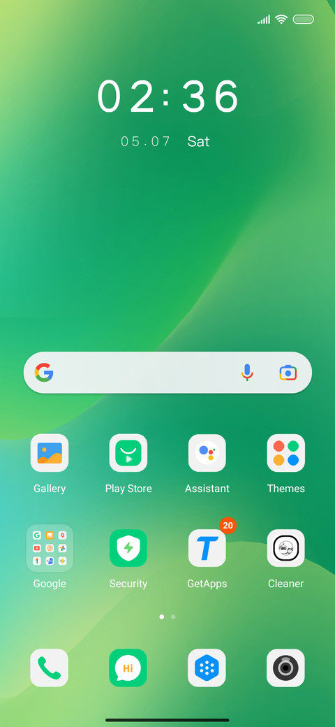 Gradient screenshot