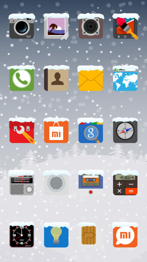 Flat Candy Winter v6 XTS screenshot
